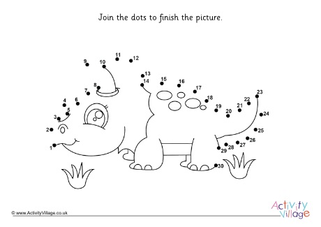 Baby dinosaur dot to dot 8