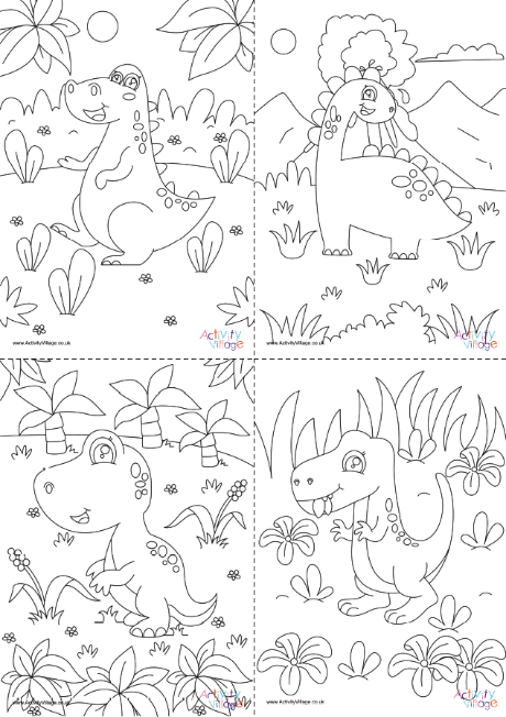 Baby dinosaurs colouring batch 1 - detailed Baby dinosaurs colouring batch 1 - detailed