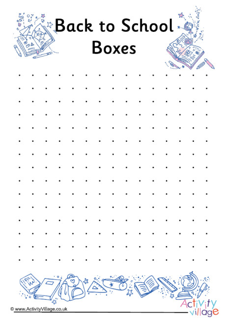 Back to School Boxes Back to School Boxes