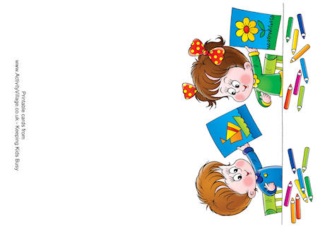 Back to school picture card
