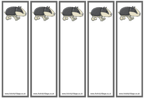 Badger bookmarks