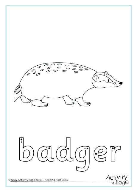 Badger Finger Tracing