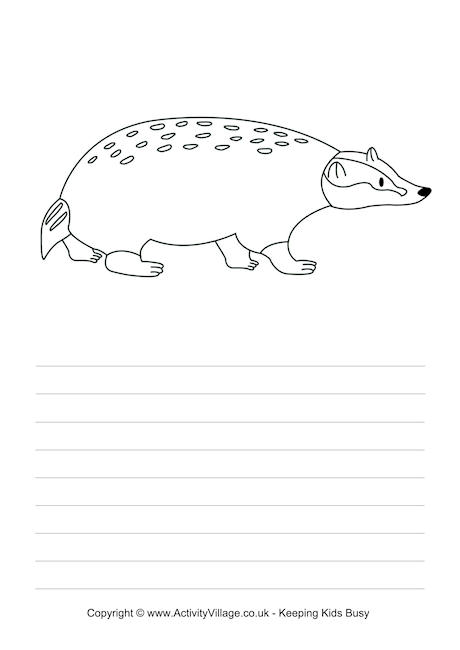 Badger story paper
