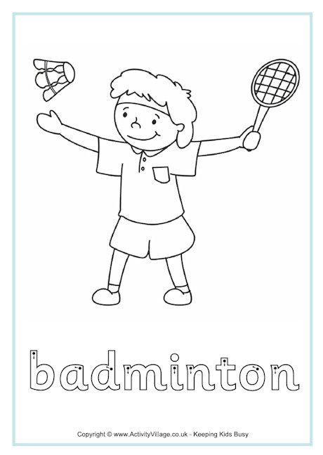 Badminton finger tracing