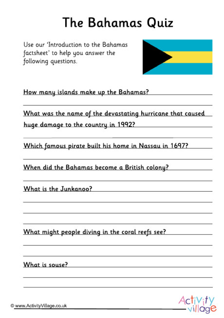 Bahamas Quiz Bahamas Quiz