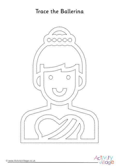 Ballerina Tracing Page
