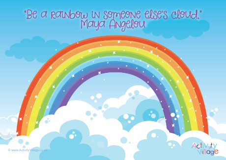 Be a rainbow poster