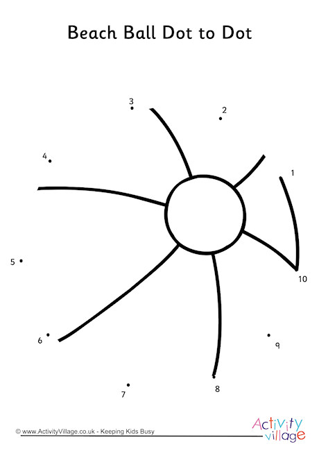 Beach Ball Dot to Dot