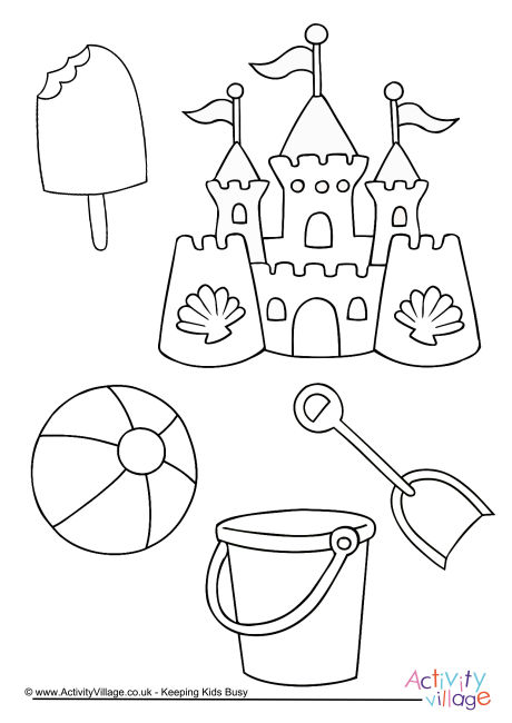 activity village coloring pages summer - photo #19