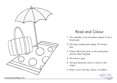 Beach read and colour