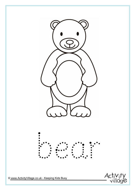 Bear Word Tracing