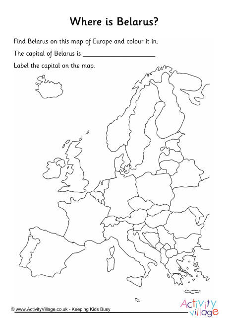 Belarus Location Worksheet