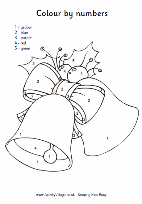 Bells colour by number