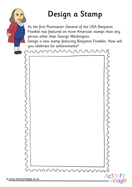 Benjamin Franklin Design a Stamp Worksheet