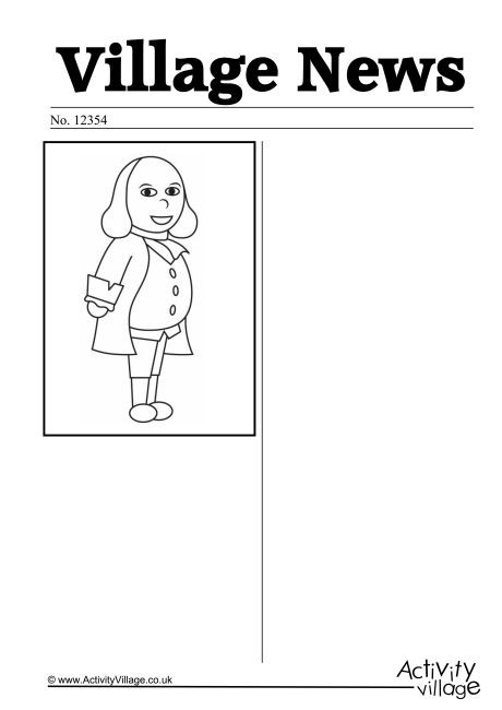 Benjamin Franklin Newspaper Writing Prompt