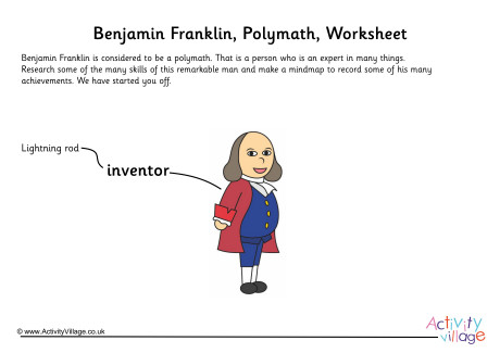 Benjamin Franklin Polymath Worksheet
