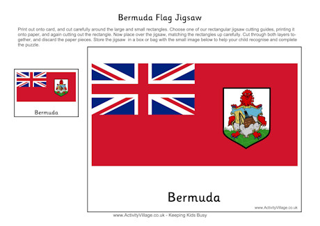 Bermuda flag jigsaw Bermuda flag jigsaw