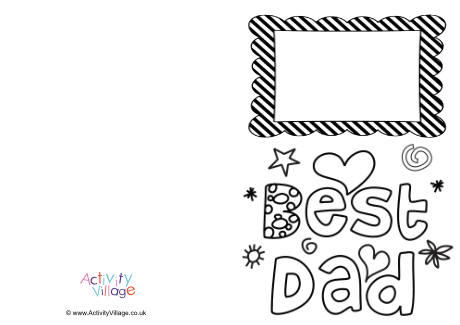 Best Dad frame card Best Dad frame card