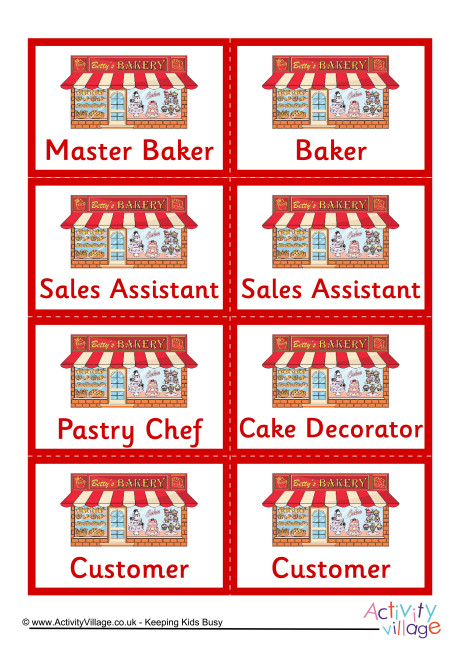 Betty's Bakery Name Badges Betty's Bakery Name Badges