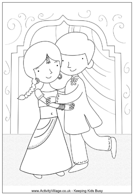 Bhaiya-Dooj colouring page