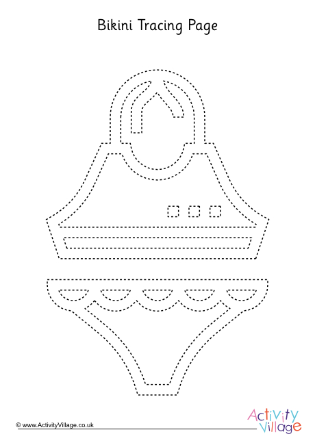 Bikini tracing page