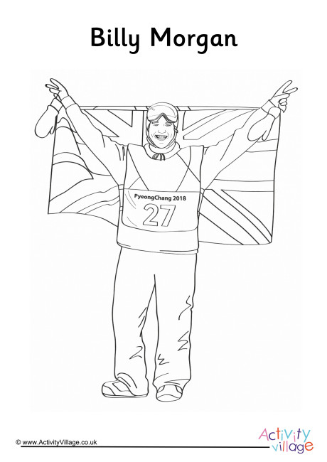 Billy Morgan Colouring Page