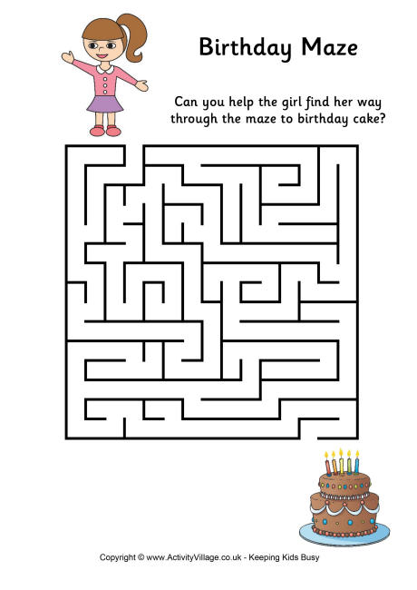 Birthday maze 1