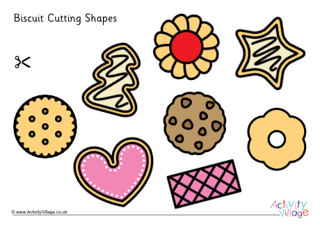 Biscuits cutting shapes