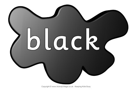 Black poster splats