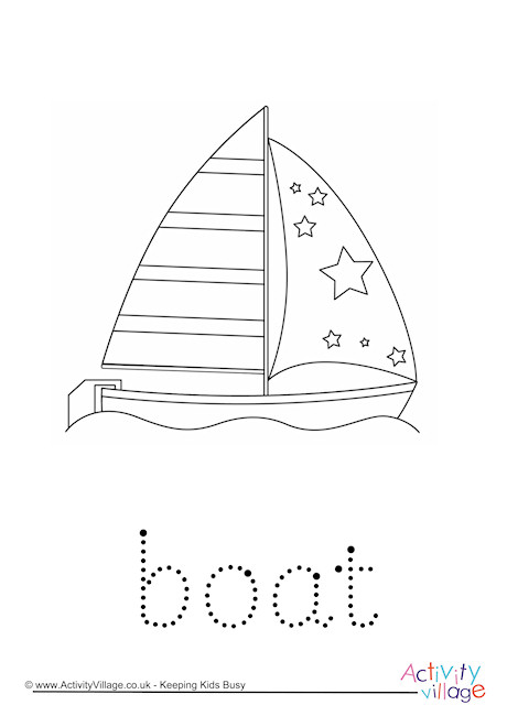 Boat Word Tracing