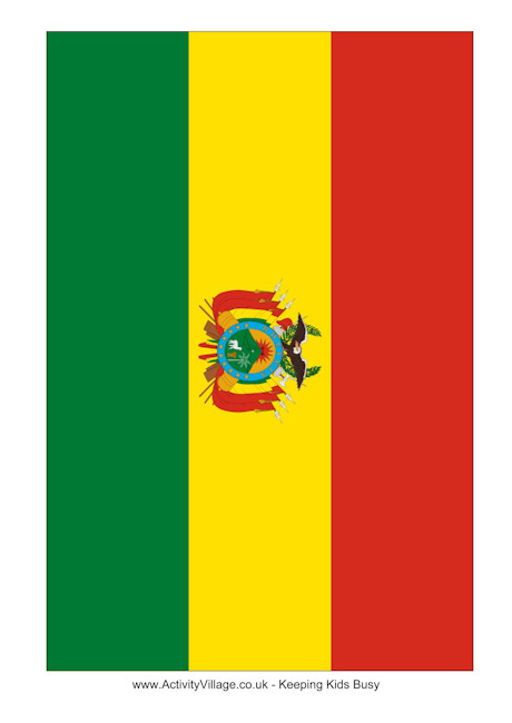 Bolivia flag printable