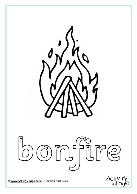 Bonfire finger tracing