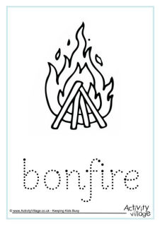 Bonfire Night Handwriting Worksheets