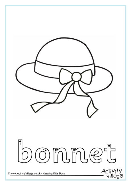 Bonnet finger tracing