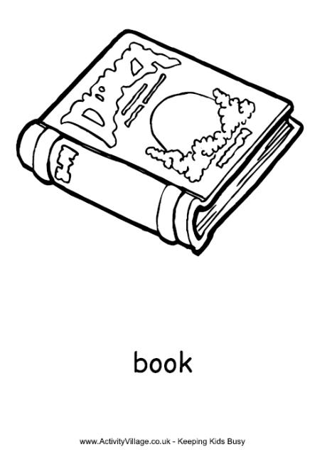 Book Colouring Page