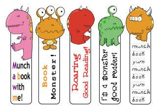 Free Printable Bookmark Template from www.activityvillage.co.uk