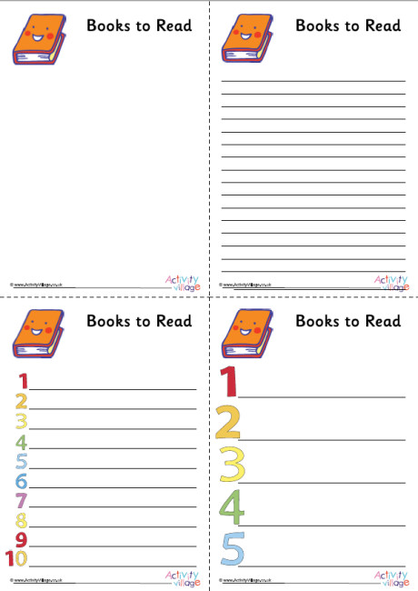 Books to Read Planner Books to Read Planner