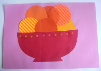 Bowl of Oranges Collage