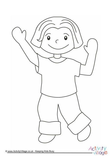 Boy Colouring Page 9