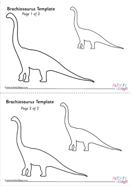 Brachiosaurus Template