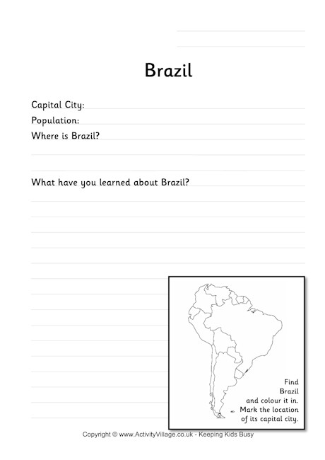 Brazil worksheet