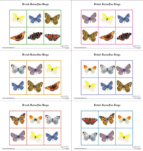 British butterflies bingo