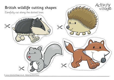 British Wildlife Cutting Shapes