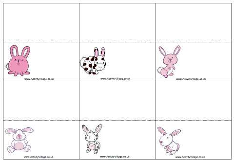 Bunnies place cards Bunnies place cards