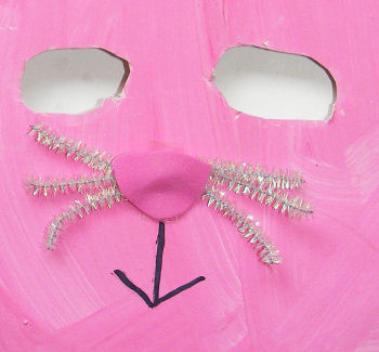Bunny mask detail
