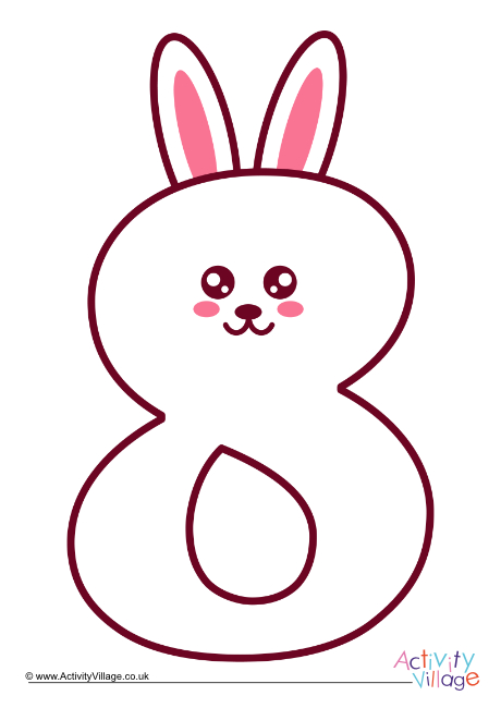 Bunny number posters Bunny number posters