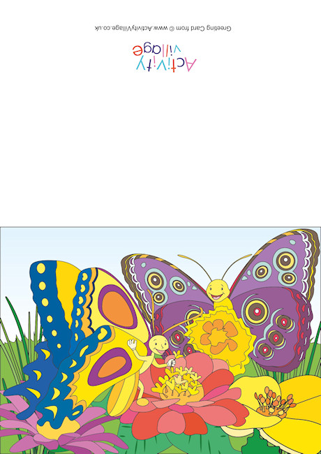 Butterflies Scene Card