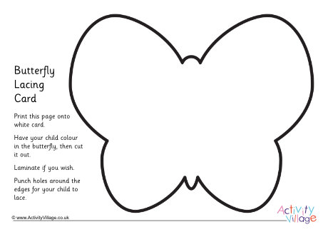 Butterfly lacing card 3