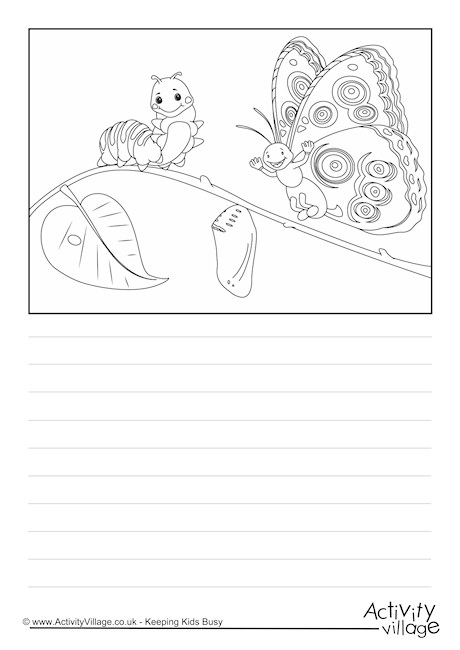 Butterfly Life Cycle Story Paper