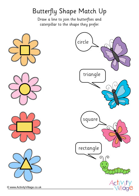 Butterfly shape match up